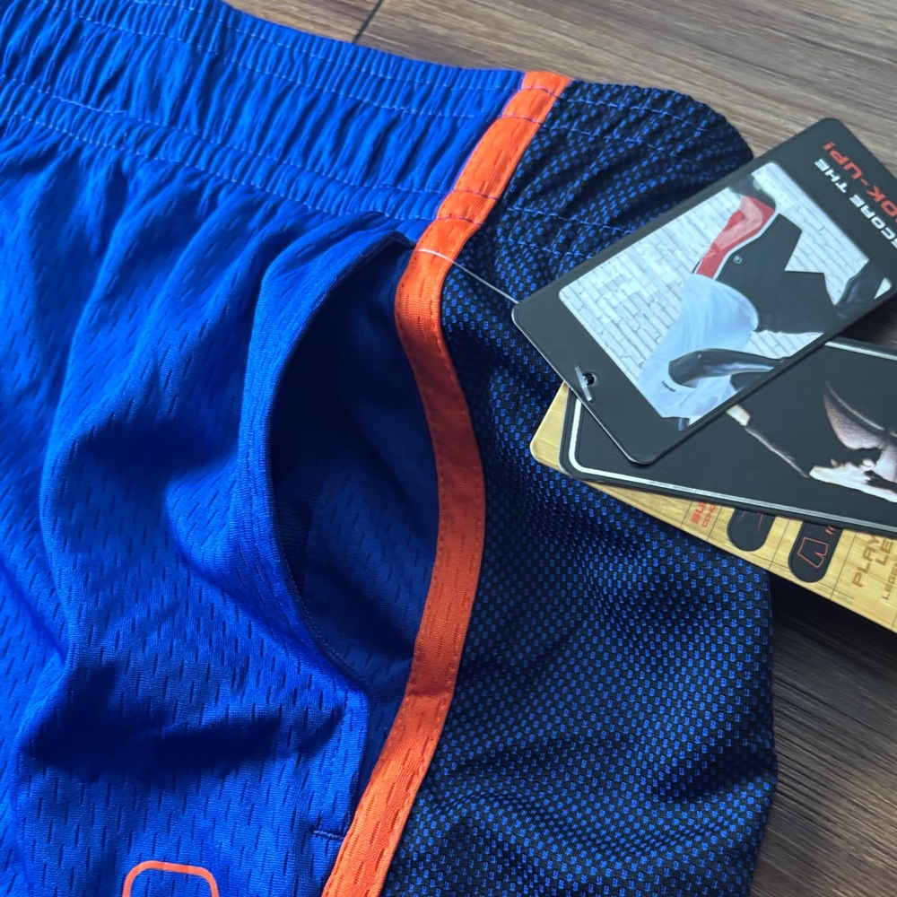 AND1 Blue and Orange Athletic Shorts - Picture 4 of 4